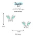 jewelaus Earrings Small Blue Butterfly Earrings