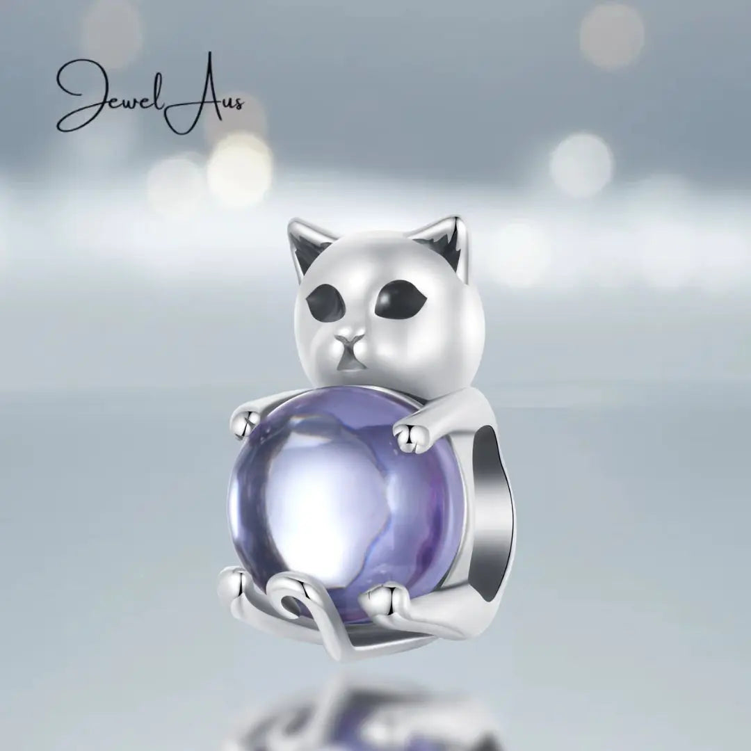 Small Cat and Ball Charm jewelaus