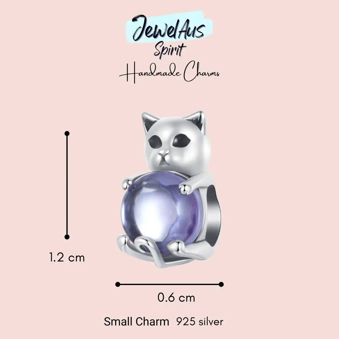 Small Cat and Ball Charm jewelaus