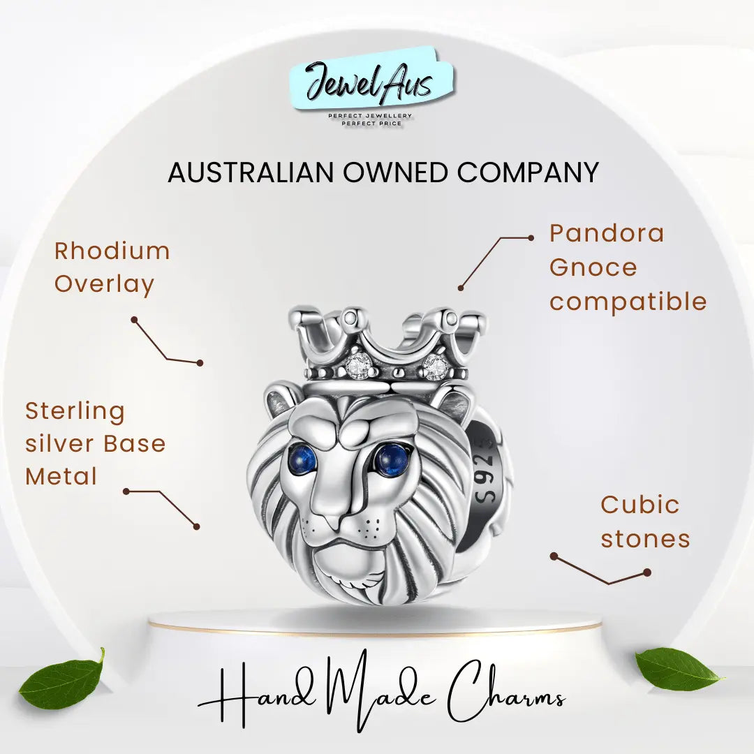 jewelaus CHARMS Small Crowned Lion Charm