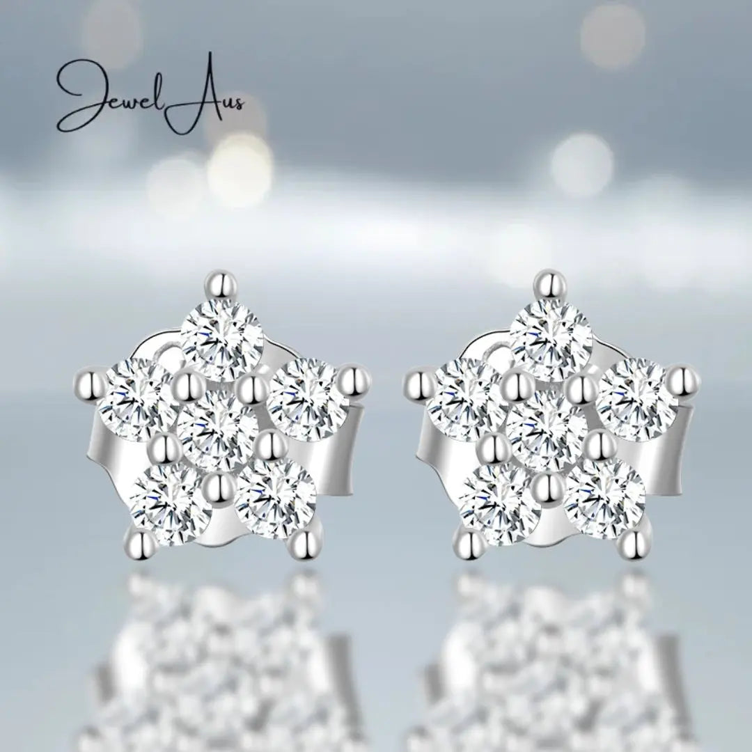 Small Flower Stud Earrings jewelaus