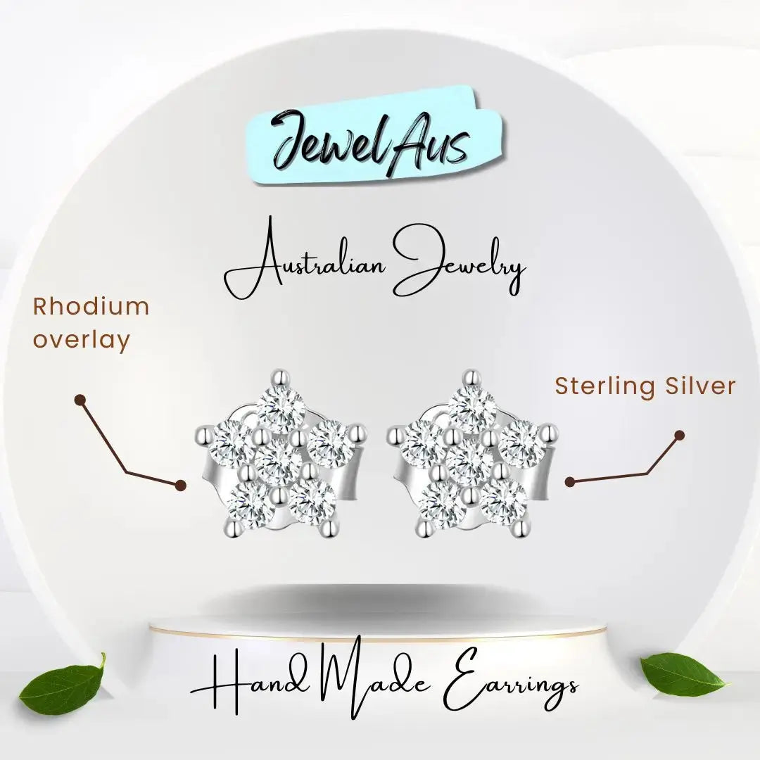 jewelaus Earrings Small Flower Stud Earrings