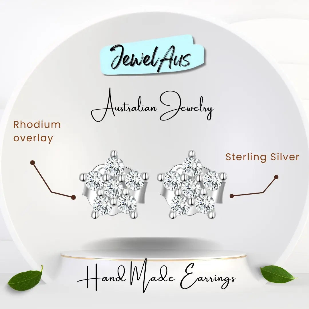 Small Flower Stud Earrings jewelaus