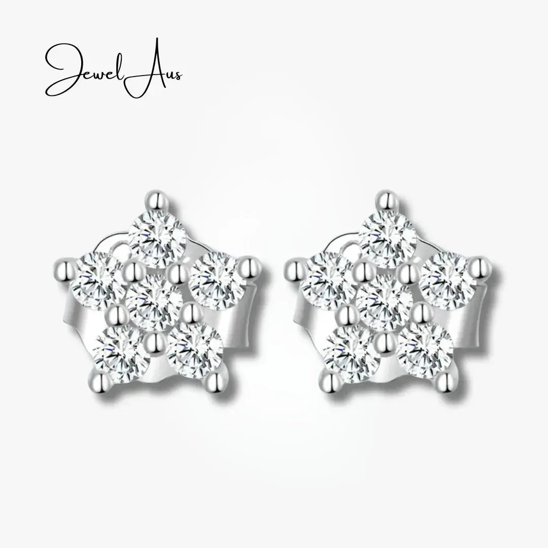 jewelaus Earrings Small Flower Stud Earrings