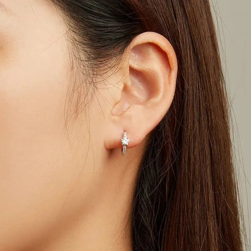 Small Gem Hoop Earrings jewelaus