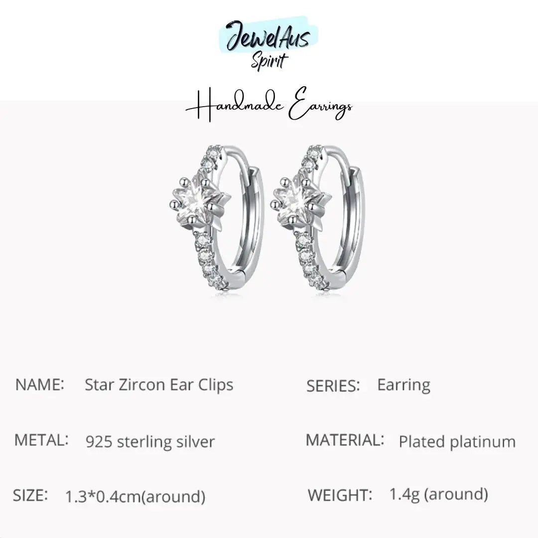 Small Gem Hoop Earrings jewelaus