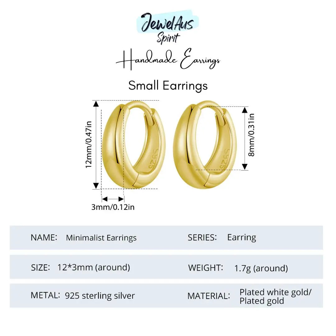 Small Gold Hoop Earrings jewelaus