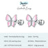 Small Pink Butterfly Earrings jewelaus