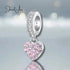 jewelaus CHARMS Pink Heart Pendant Charm