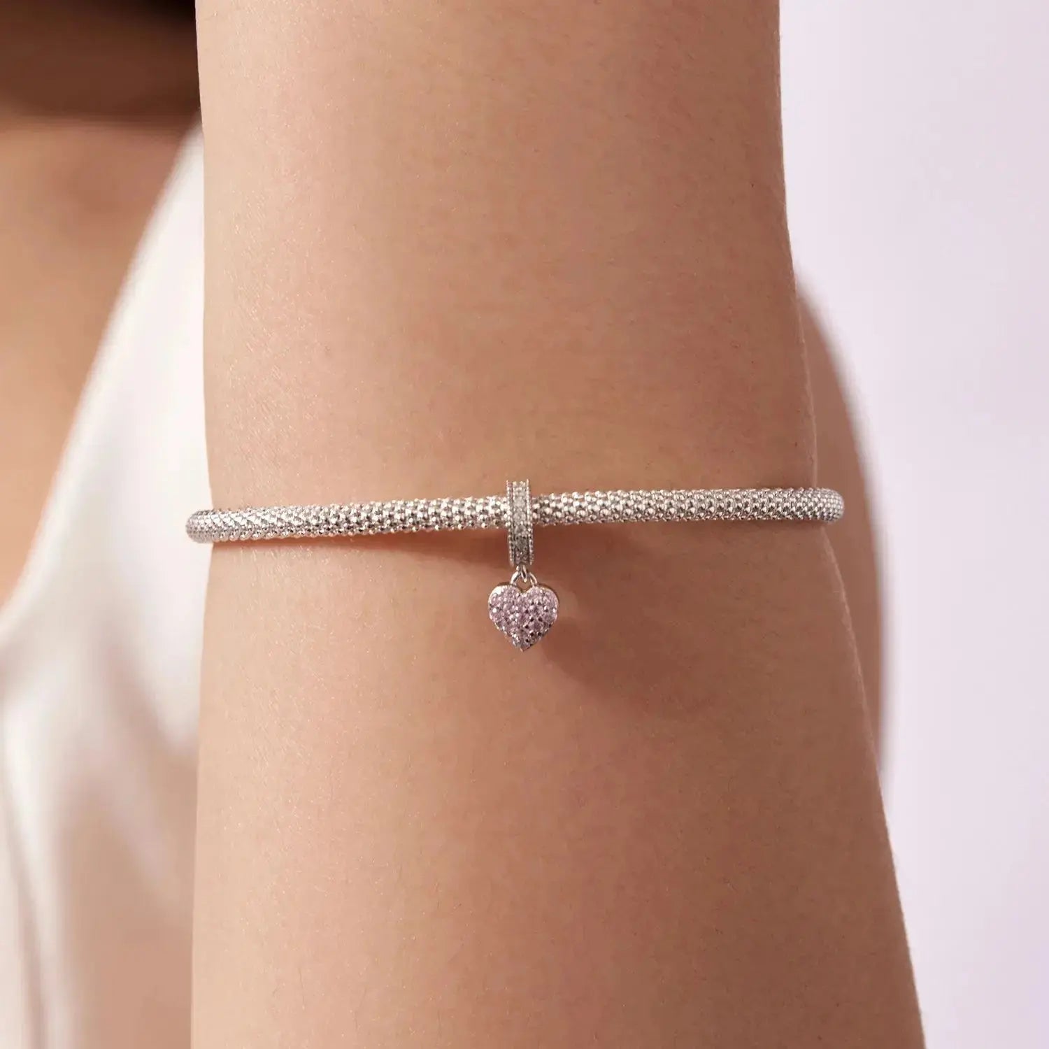 jewelaus CHARMS Pink Heart Pendant Charm