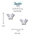 Small Purple Butterfly Earrings jewelaus