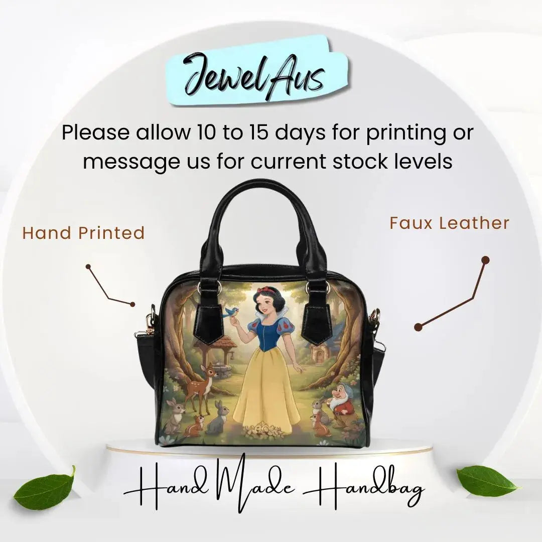 Snow White Shoulder Handbag Inkedjoy