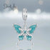 Snowflake Butterfly Charm jewelaus