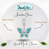 Snowflake Butterfly Charm jewelaus