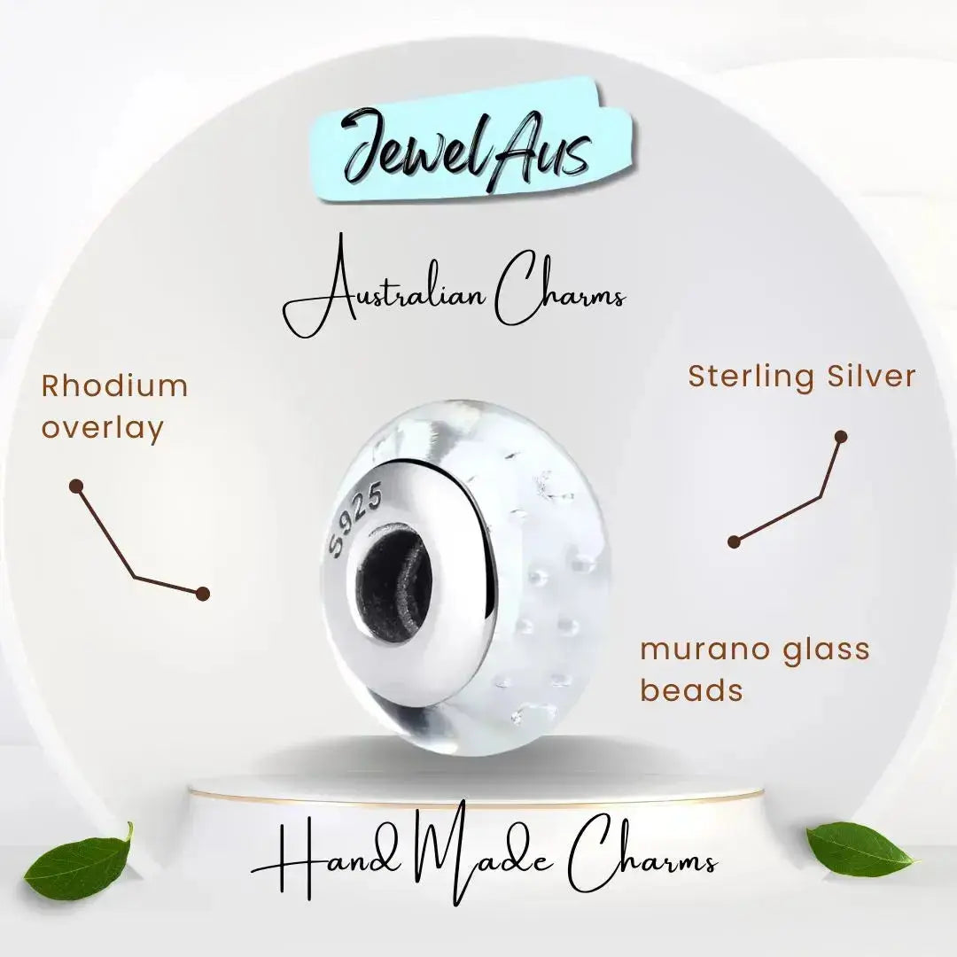 jewelaus CHARMS Sparkle Murano Bead Charm