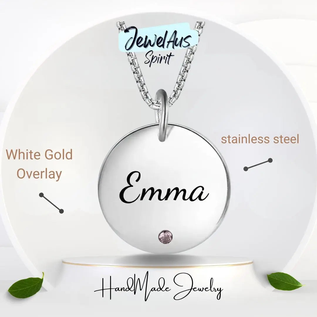 Stainless Steel Name Necklace cmoffer