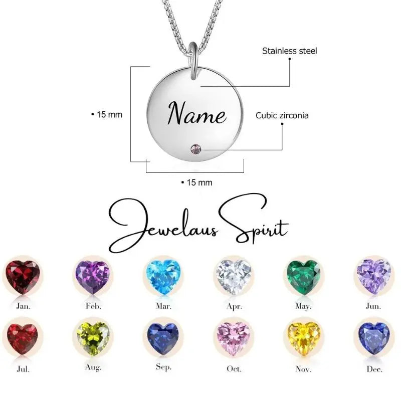 Stainless Steel Name Necklace cmoffer