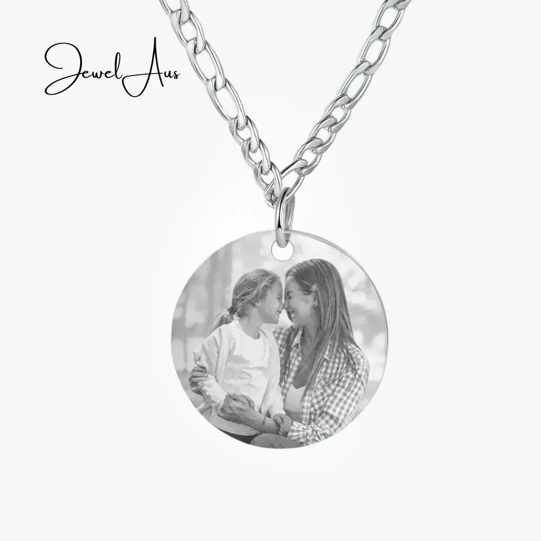 jewelaus Necklace Stainless Steel Personalized Necklace with Photo