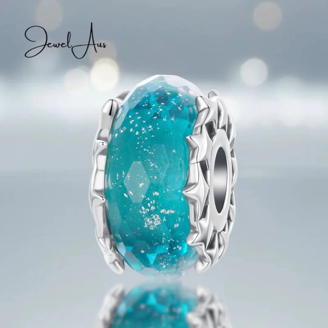 Star Murano Blue Charm jewelaus