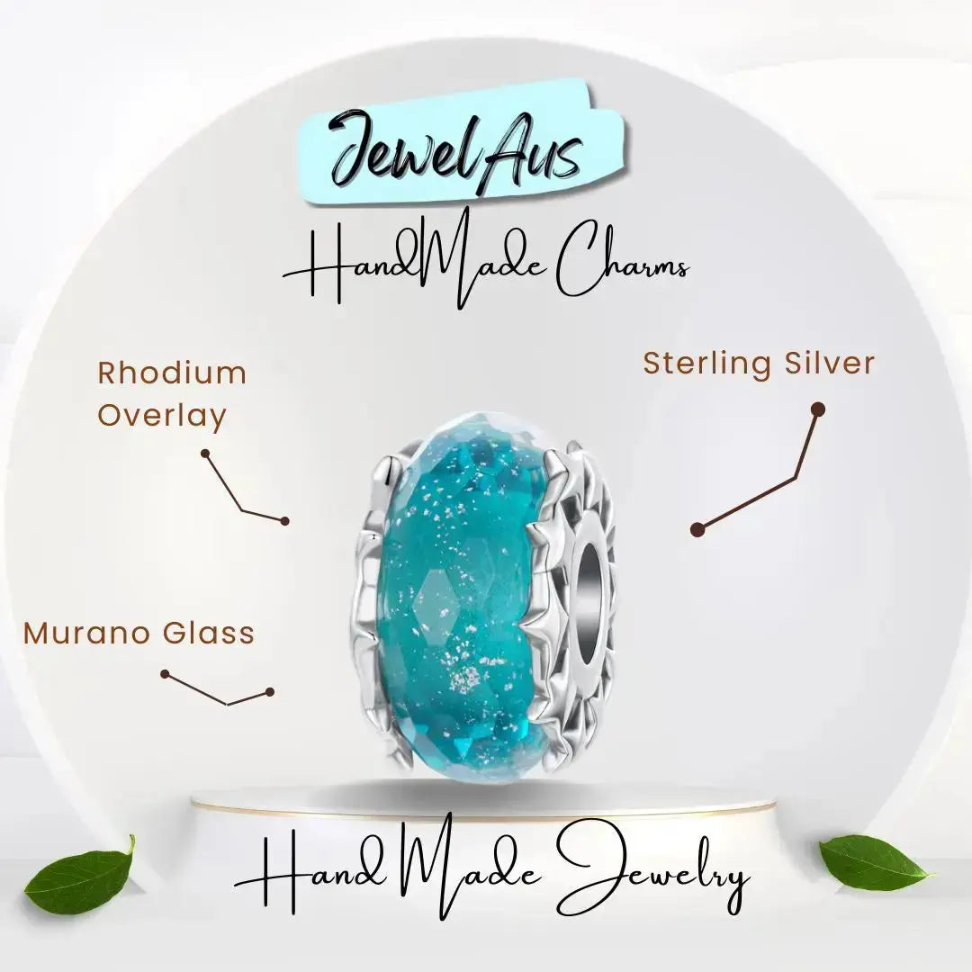 jewelaus CHARMS Star Murano Blue Charm