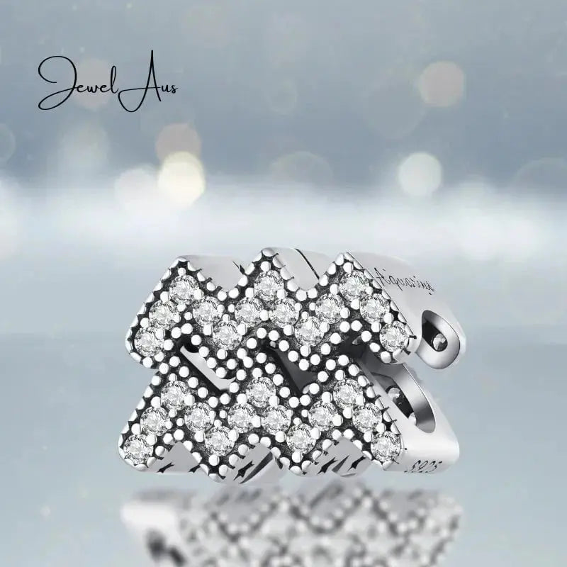 jewelaus CHARMS Star Sign Aquarius Charm