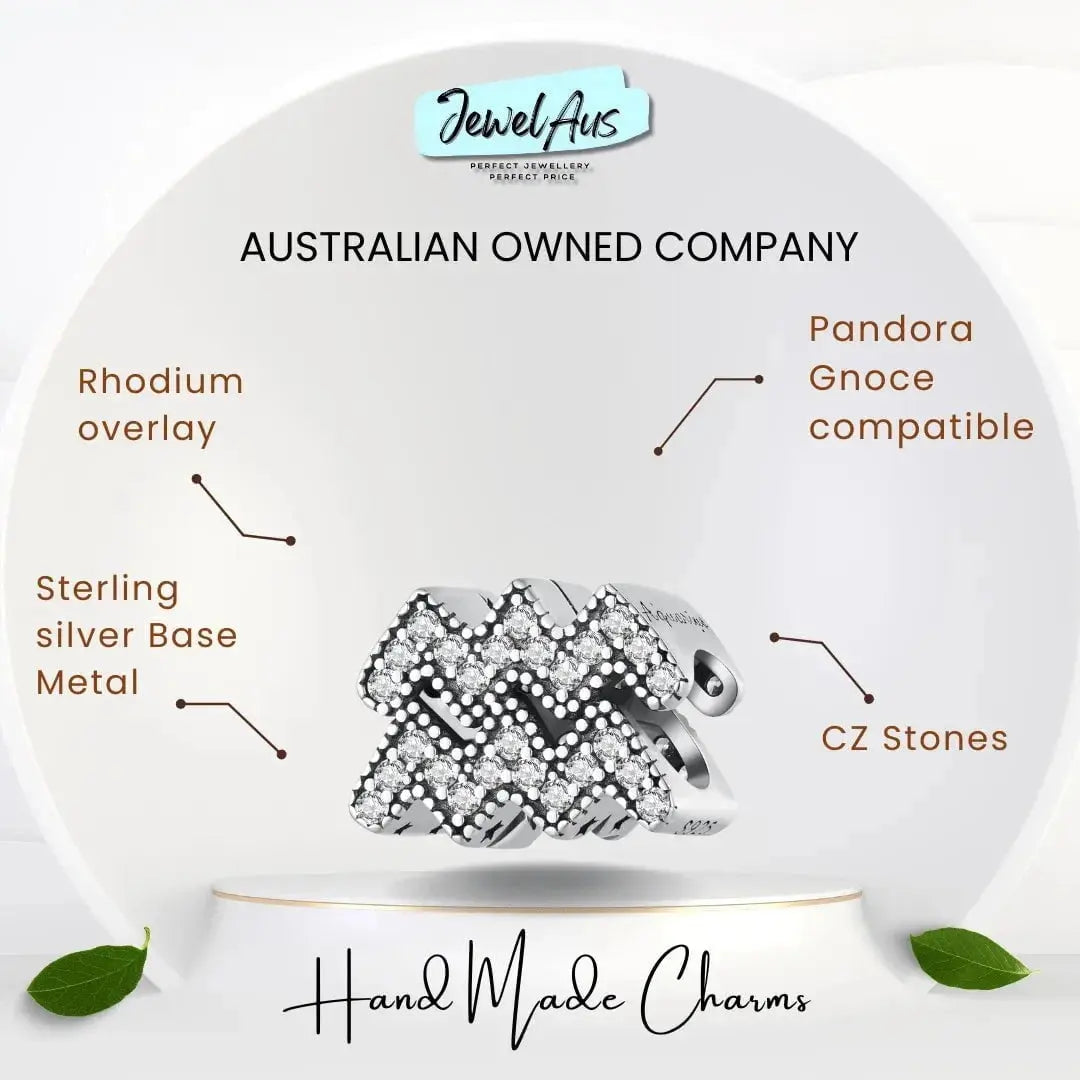 jewelaus CHARMS Star Sign Aquarius Charm