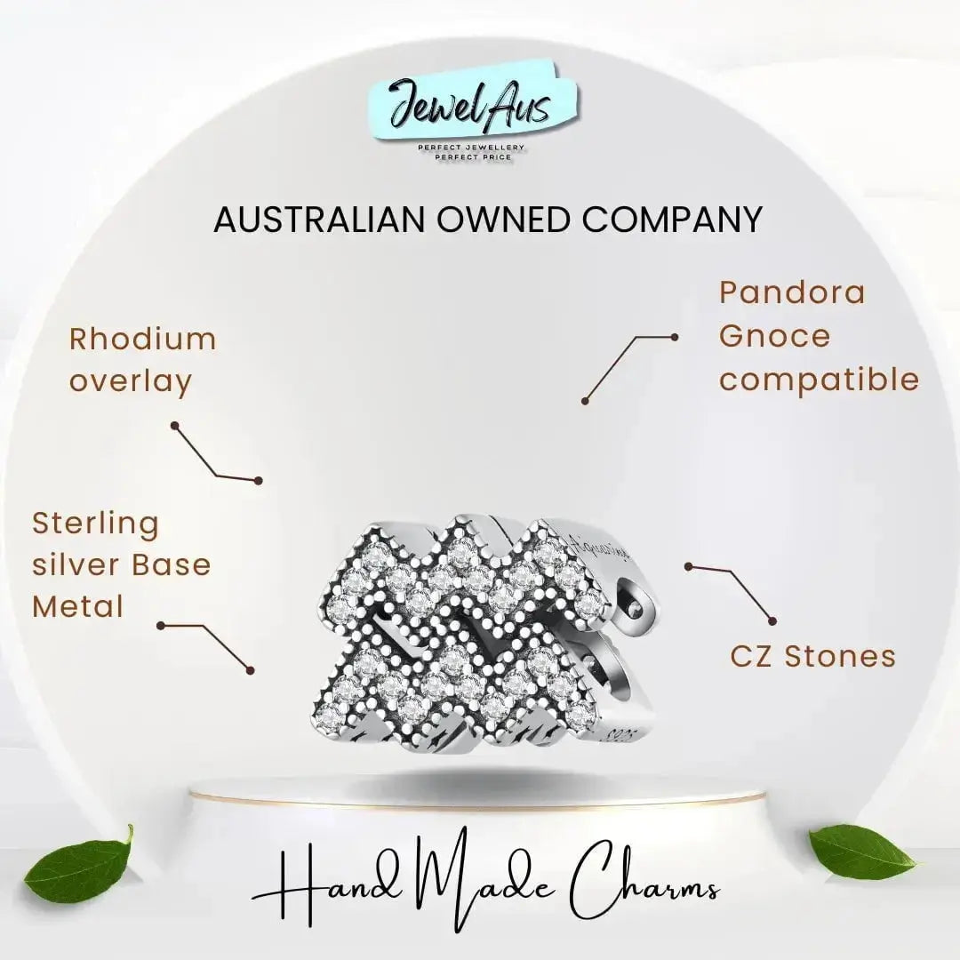 jewelaus CHARMS Star Sign Aquarius Charm