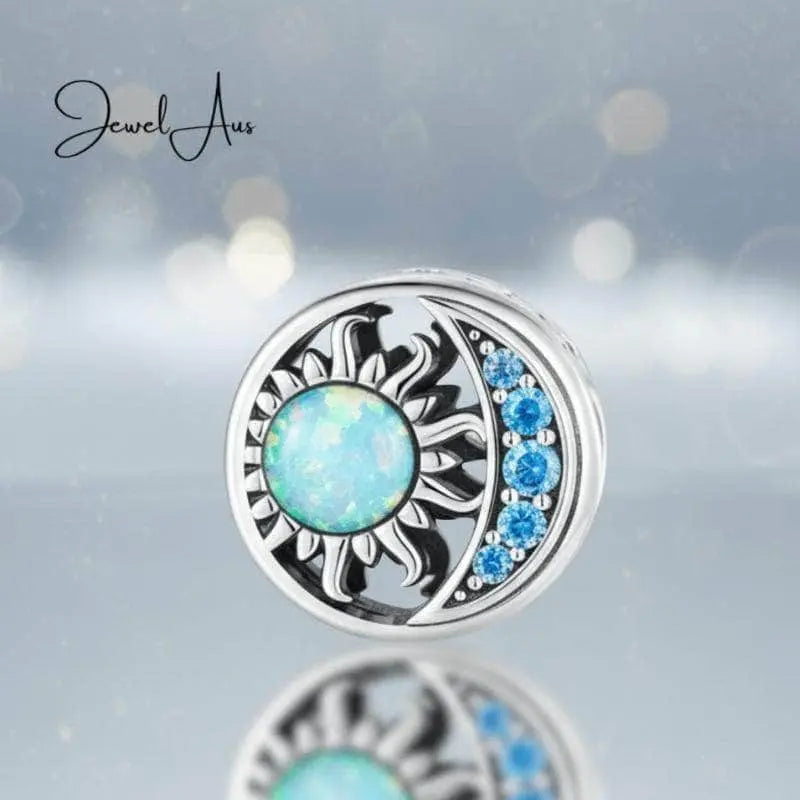 jewelaus CHARMS Star and moon Opal Charm