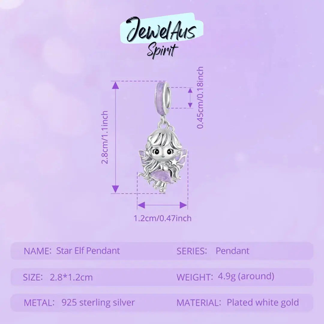 Star fairy Elf Charm jewelaus