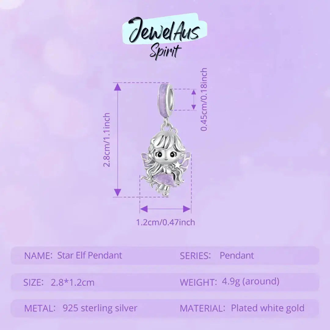 jewelaus CHARMS Star fairy Elf Charm