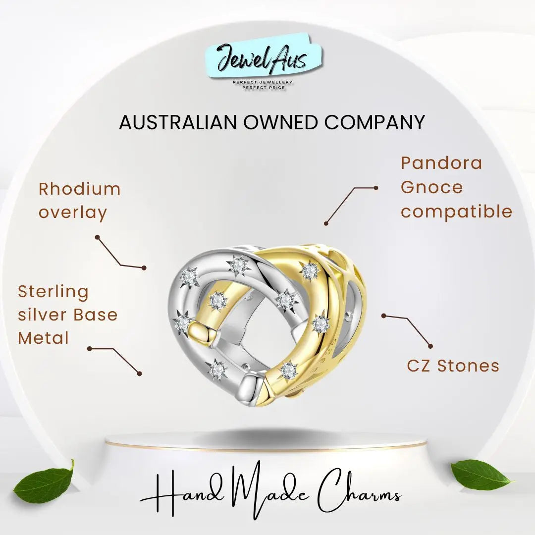 Stars N Heart Charm jewelaus