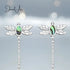 Sterling Silver Abalone Dragonfly Earrings jewelaus