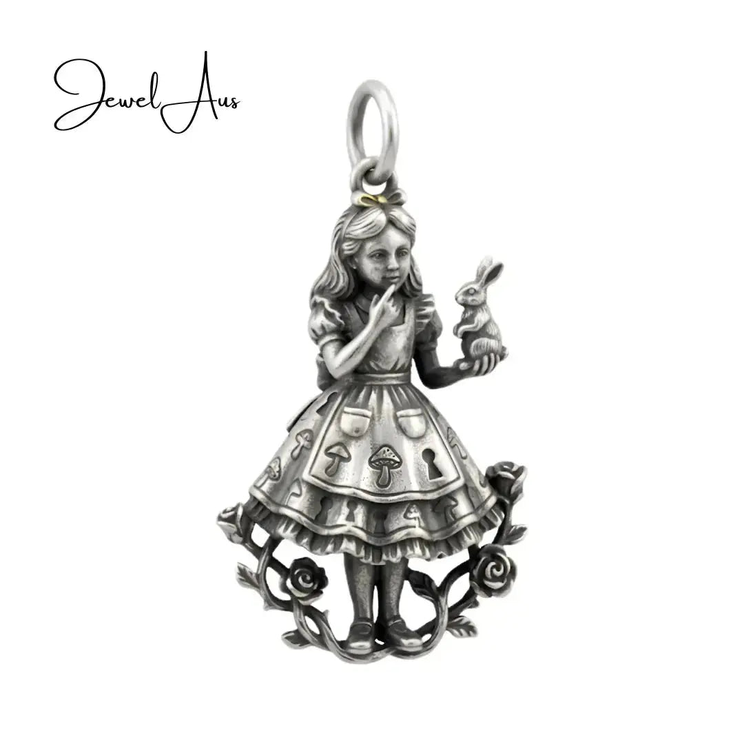 jewelaus CHARMS Sterling Silver Alice in wonderland Charm