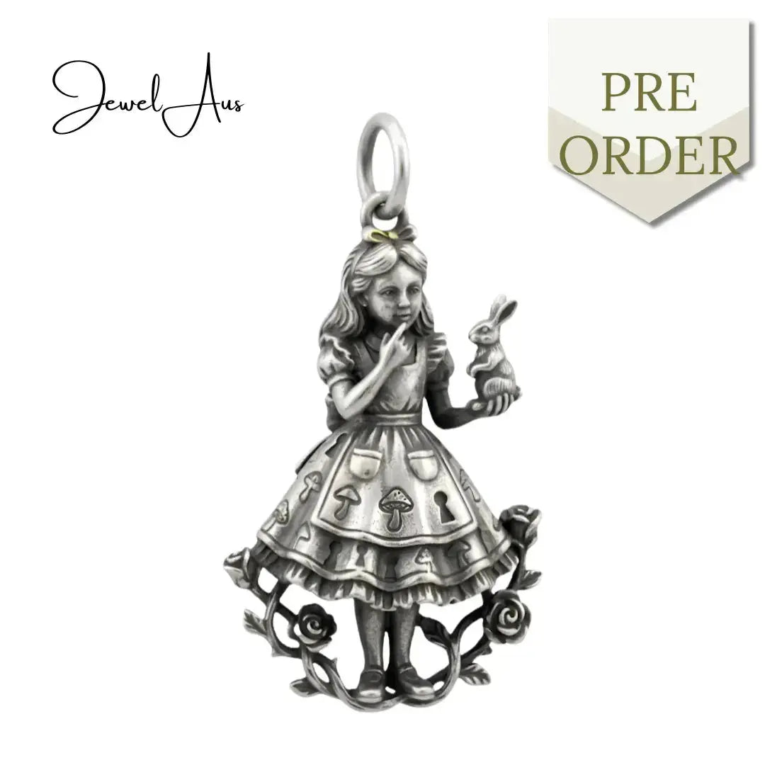 jewelaus CHARMS Sterling Silver Alice in wonderland Charm