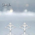 jewelaus Earrings Sterling Silver Arrow and Bow Earrings