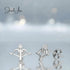 jewelaus Earrings Sterling Silver Arrow and Bow Earrings