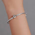 jewelaus CHARMS Sterling Silver Barrel Clasp charm Bracelet