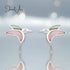 Sterling Silver Bird Shell Earrings jewelaus