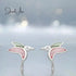jewelaus Earrings Sterling Silver Bird Shell Earrings