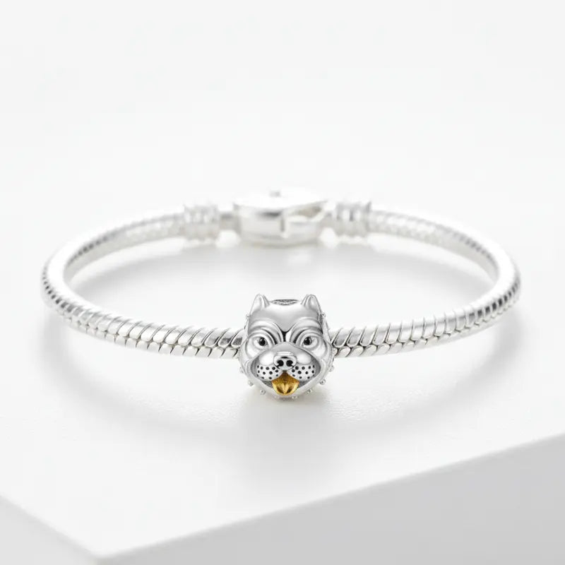 jewelaus CHARMS Sterling Silver Bulldog Charm