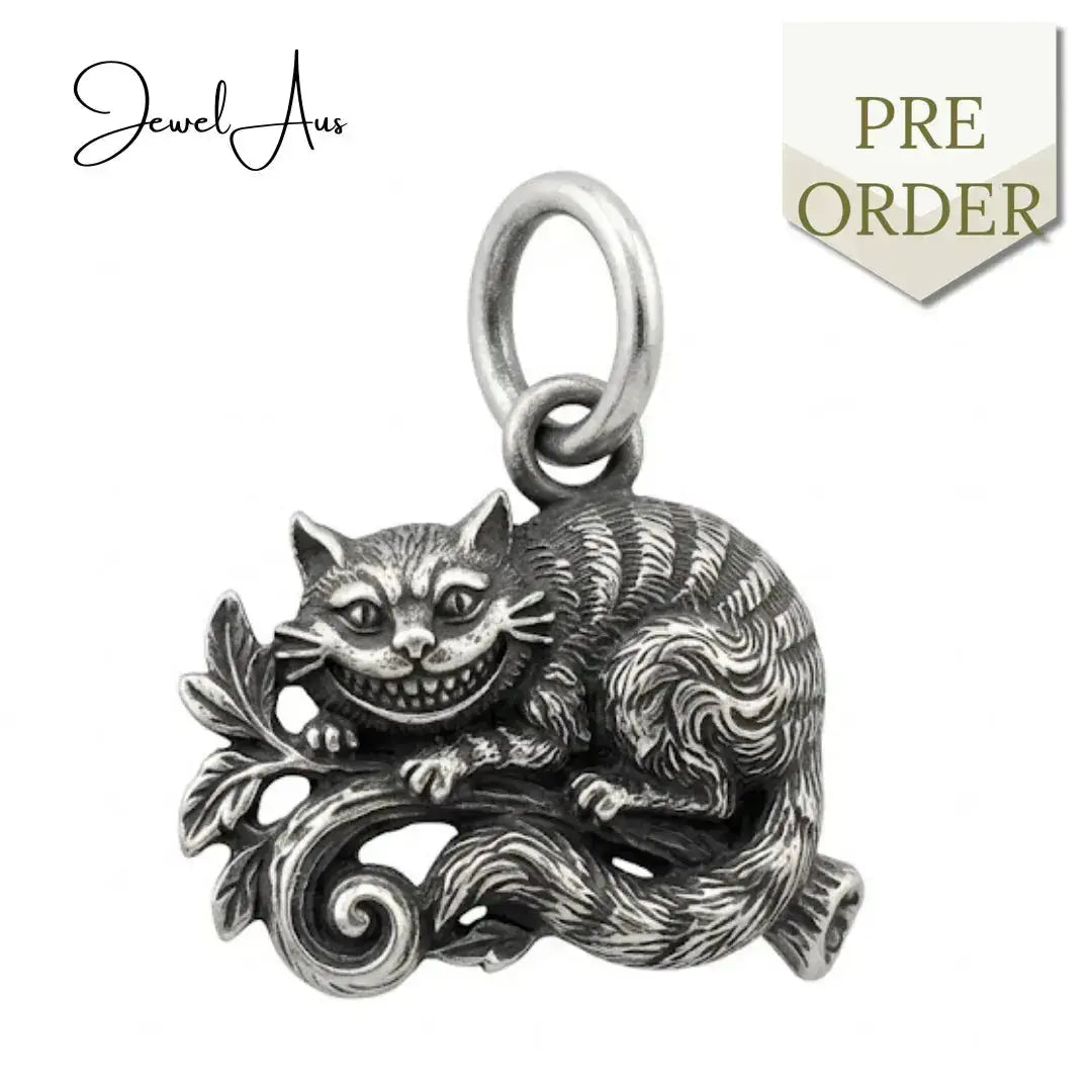 jewelaus CHARMS Sterling Silver Cheshire Cat Charm