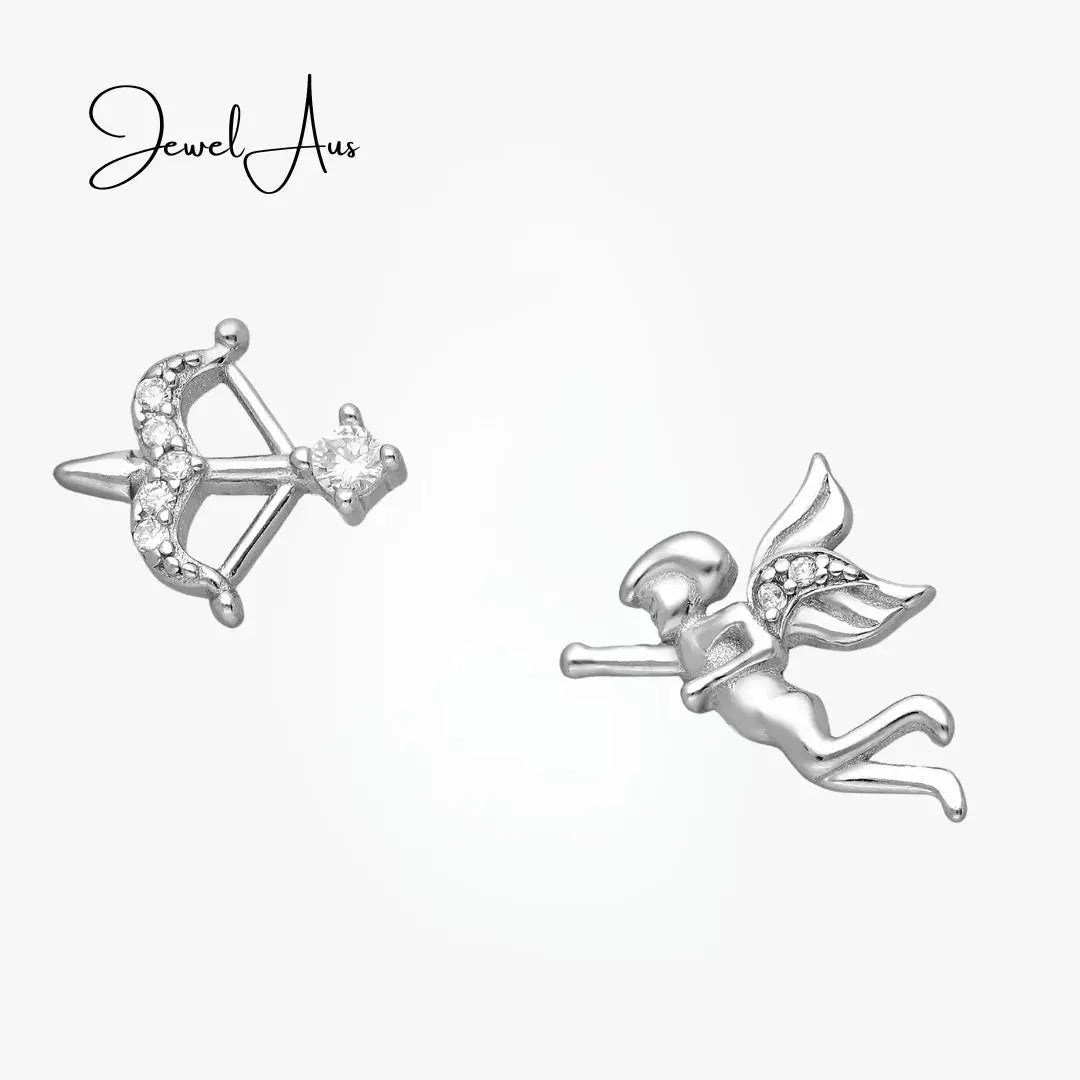 jewelaus Earrings Sterling Silver Cupid Earrings