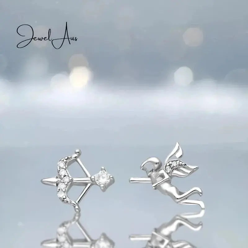 jewelaus Earrings Sterling Silver Cupid Earrings