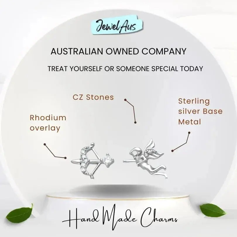 jewelaus Earrings Sterling Silver Cupid Earrings