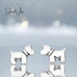 jewelaus Earrings Sterling Silver Dog Earrings