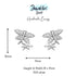 Sterling Silver Dragonfly Earrings jewelaus