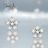 Sterling Silver Flower Earrings jewelaus