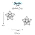 Sterling Silver Flower Earrings jewelaus