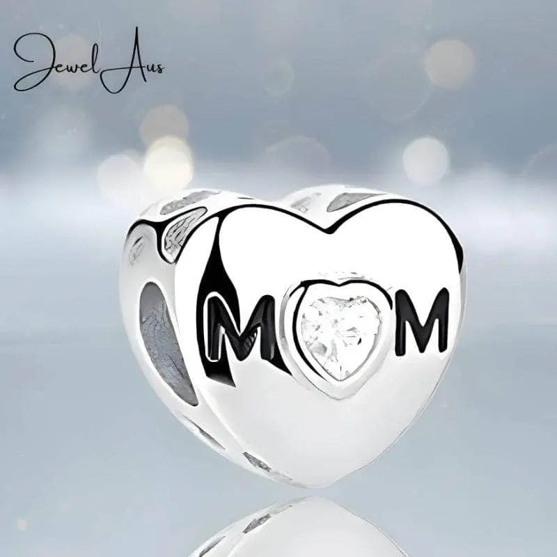 jewelaus CHARMS Sterling Silver Heart Photo Charm