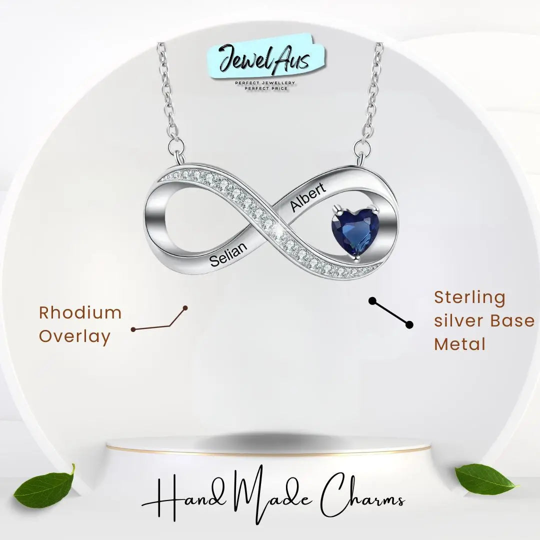 Sterling Silver Infinity Necklace cmoffer